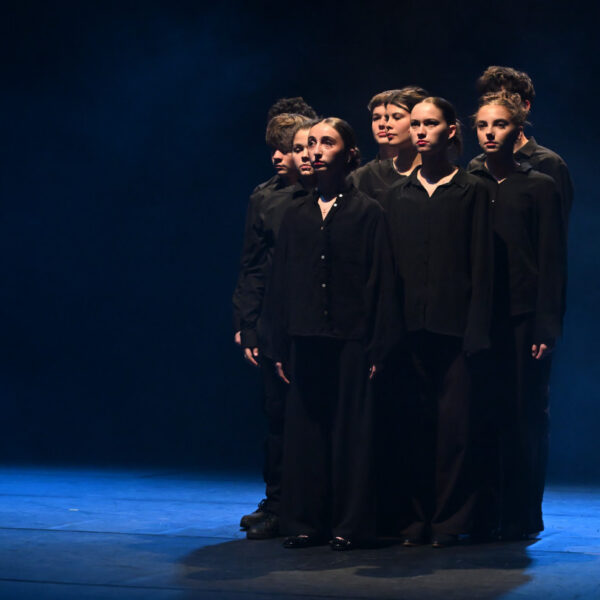 Photo prise lors d'une représentation de Juliette et Roméo, avec la troupe S'ignoret