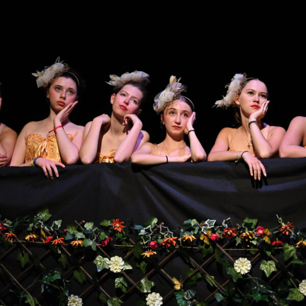 Photo prise lors d'une représentation de Juliette et Roméo, avec la troupe S'ignoret