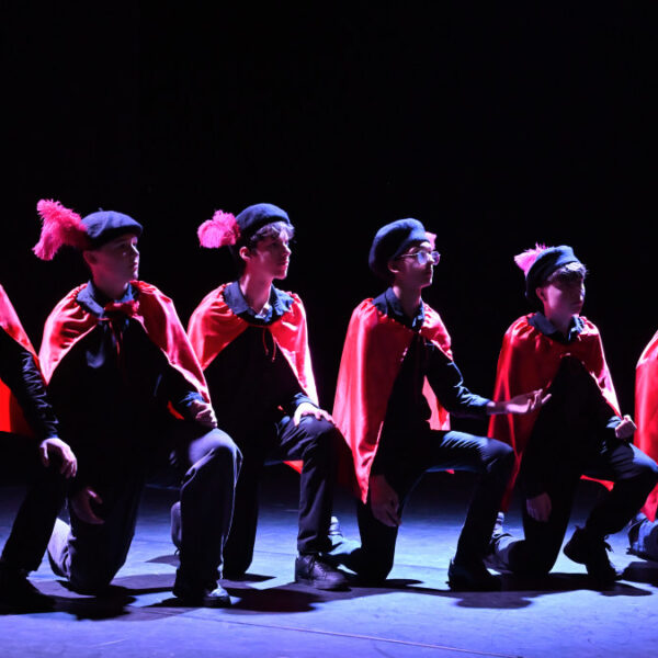 Photo prise lors d'une représentation de Juliette et Roméo, avec la troupe S'ignoret