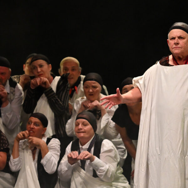 Photo prise lors d'une représentation de L'Alchimie des cœurs, avec la troupe S'ignoret